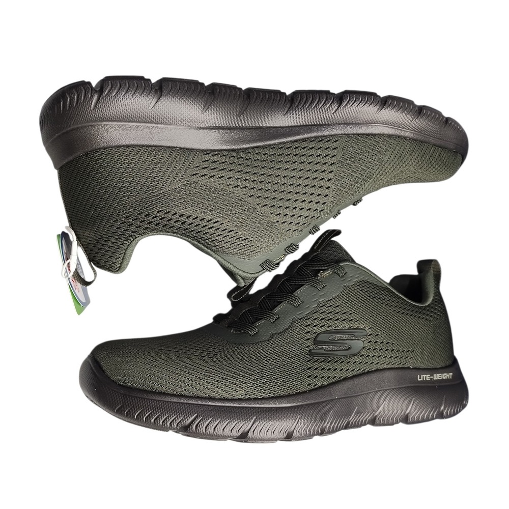 Skechers Summits Eckler Sneakers Mens Size 9.5 Green Memory Foam Low Top 232963